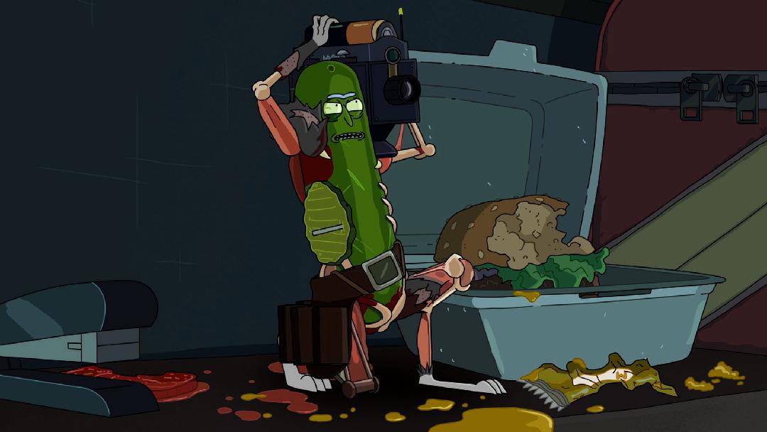 pickle rick 2 - injured and angry