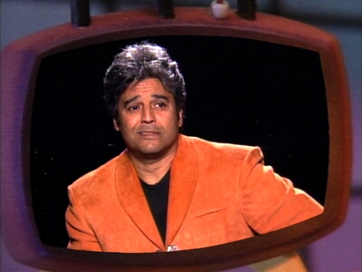 Moltar feeds Space Ghost the questions for an interview with Erik Estrada
