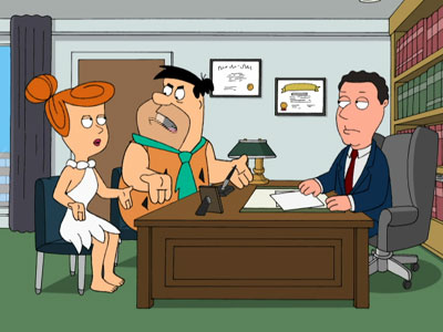 The Flintstone's Divorce Attorney - Family Guy