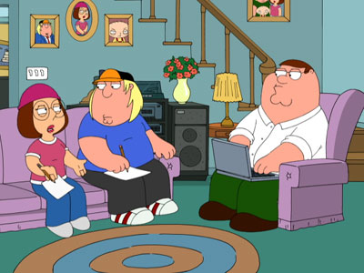 Writing Handi-Quacks - Family Guy
