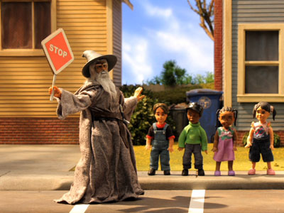 Gandalf Crossing Guard - Robot Chicken