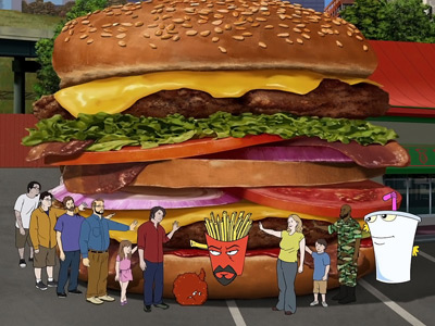 Watch Free Online Video Aqua Teen Hunger Force - Hands On A Hamburger