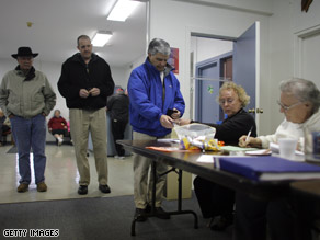 Residents sign in to vote in Chillicothe, Ohio.