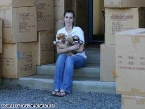 Taylor hopes to send 30,000 teddy bears to children in hospitals across the U.S. by September