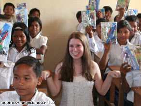 Rachel Rosenfeld, 17, founded the R.S. Rosenfeld school in Srah Khvav village in Siem Reap province, Cambodia.