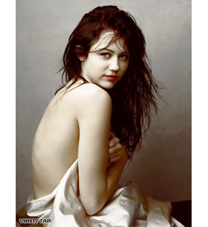 The photo of Miley Cyrus in the June 2008 issue of Vanity Fair taken by Annie Leibovitz that has everyone talking. (Annie Leibovitz exclusively for Vanity Fair)