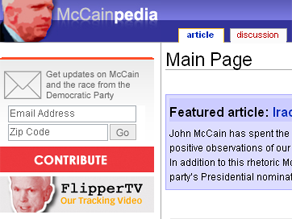 The DNC launched an anti-McCain Web site Monday.