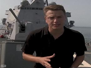 CNN's David McKenzie aboard the USS Shoup.