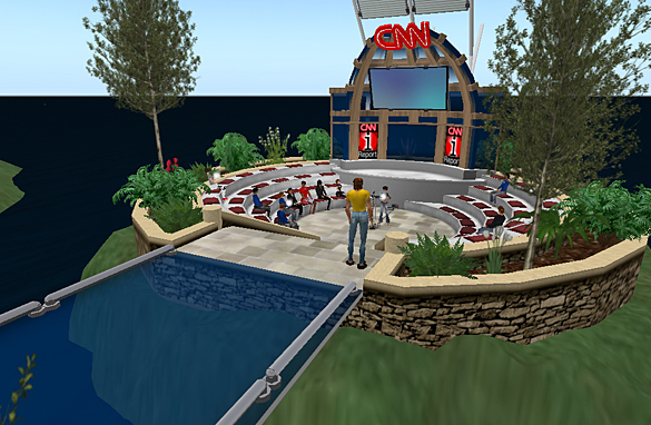 CNN iReport meeting in Second Life