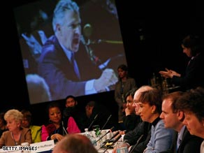 The DNC's Rules and Bylaws Committee meeting was heated at times.