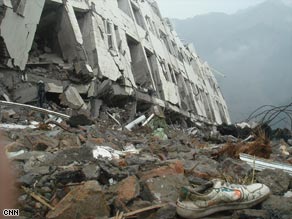 One of the most painful reminders of the devastation is the Xuankou Middle School.