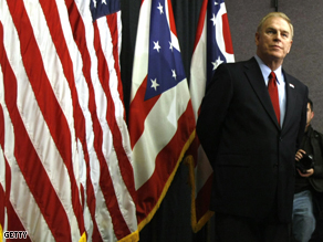 Ohio Governor Ted Strickland at a Clinton campaign event in March 2008.