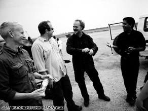 Some of the Planet in Peril team- Anderson Cooper, Neil Hallsworth, Phil Littleton, and Dr. Sanjay Gupta