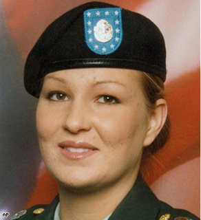 Spc. Megan Lynn Touma, 23, was found dead Saturday morning, June 21, 2008, in a Fayetteville, N.C., motel room.