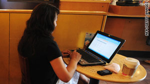 Virtual interns can work from the comfort of a coffee shop.