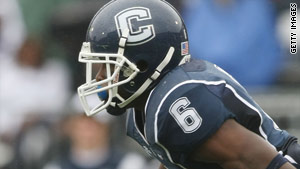 Jasper Howard, 20, was a cornerback for the University of Connecticut Huskies.