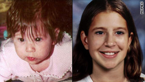 Baby Sabrina Aisenberg of Florida vanished  in 1997. At right is a photo created to show what she might look like today.