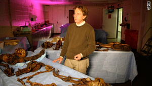 Ronn Wade, with samples from the Burns Collection,  mummified a dead rat for his ninth-grade science project.
