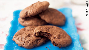 One of the challenges in remaking mudslide cookies was trimming the chocolate while maintaining rich flavor.