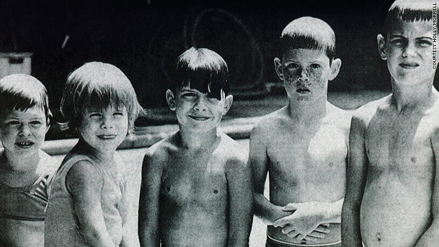 From left: Cousins Desiree, Holly, Eric, Kyle and Mitchell Morrell, four of whom were stricken with hypertrophic cardiomyopathy.