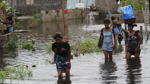 Increased flooding could lead to more cases of diarrheal diseases such as cholera.