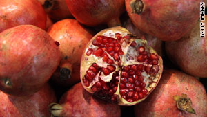 Fresh pomegranates are at their peak this time of year, so use their seeds to add taste and a unique accent.