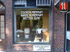 After losing his job at 61, Walter Kerschbaum went from working at Wall Street to opening his own clock shop.