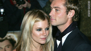 Actors Sienna Miller and Jude Law were engaged when he had an affair with a nanny who tended to one of his kids.