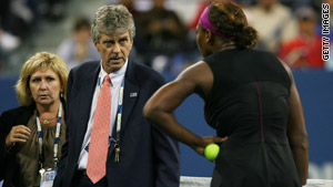 Serena Williams faced a $10,000 fine for her profane tirade  against a U.S. Open at a lineswoman.