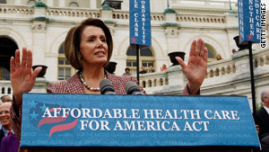 House Speaker Nancy Pelosi has been pushing for a more robust public health care option.