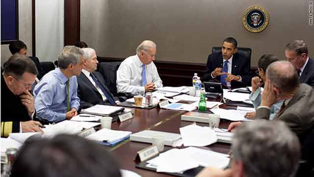 President Obama meets with his war council to discuss Afghanistan on Wednesday.