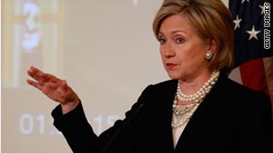 Secretary of State Hillary Clinton said she was "well aware" of Iran's interest in promoting itself.