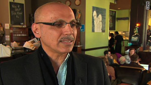 Andy Shallal's bookstore cafe has earned $14 million a year, yet he can't get a loan to expand.