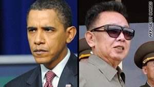 President Obama, left,  sent a personal letter to North Korean leader Kim Jong Il, a U.S. official says.