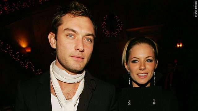 Jude Law Sienna Miller Have Romantic Night Out