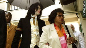 Katherine Jackson, with Michael in 2005, is challenging the appointment of Michael's estate trustees.