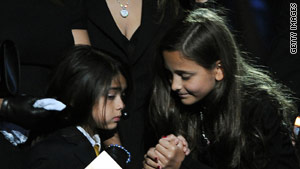 Before their father's death, Michael Jackson's children were not often seen in public.
