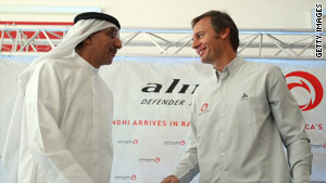 Alinghi hoped to defend the America's Cup in the gulf state of Ras al-Khamah.