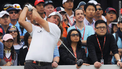 Mickelson tames Tiger in Shanghai