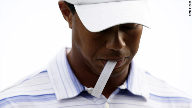 A downcast Woods saw his lead disappear at the Australian Masters.