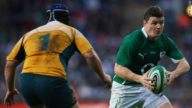 Ireland captain Brian O'Driscoll was his team's hero in front of a bumper crowd in Dublin.
