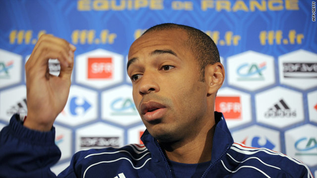 Henry has been at the center of the controversy since his double handball set up France's decisive goal.