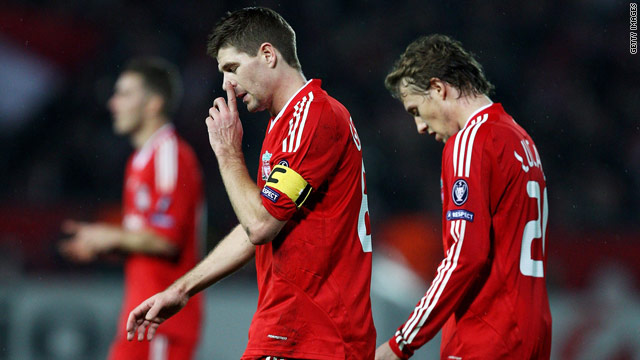 Liverpool players know their fate Fiorentina's victory over Lyon rendered their 1-0 win in Hungary irrelevant.