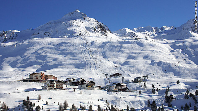 After a full day on the slopes near Solden, Austria, skiiers are ready to hit the spa.