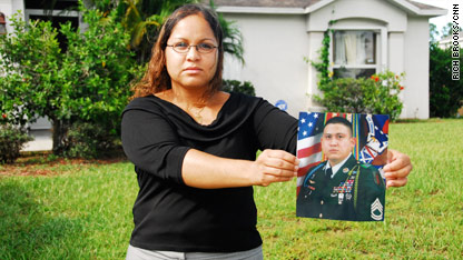 The wives of three Army sergeants convicted of murdering Iraqi detainees say their husbands are war heroes who should not be in prison.