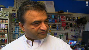 Shopkeeper Mohammad Sohail says he recited an Islamic oath over the would-be robber after he broke into sobs.