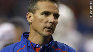 Florida coach Urban Meyer is 56-10 as head coach of the Gators.