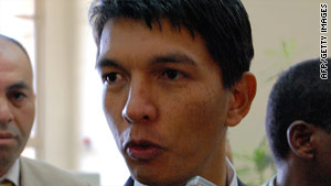 Current president Andry Rajoelina took power with the help of the military in March.