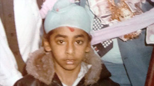 A young Harmeet Shah Singh pictured at the wedding of one of his older sisters.
