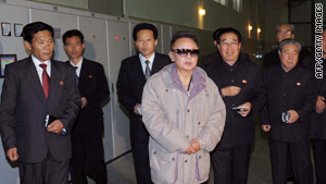 Image released by official Korean Central News Agency Oct. 30 shows Kim Jong Il inspecting a power station.